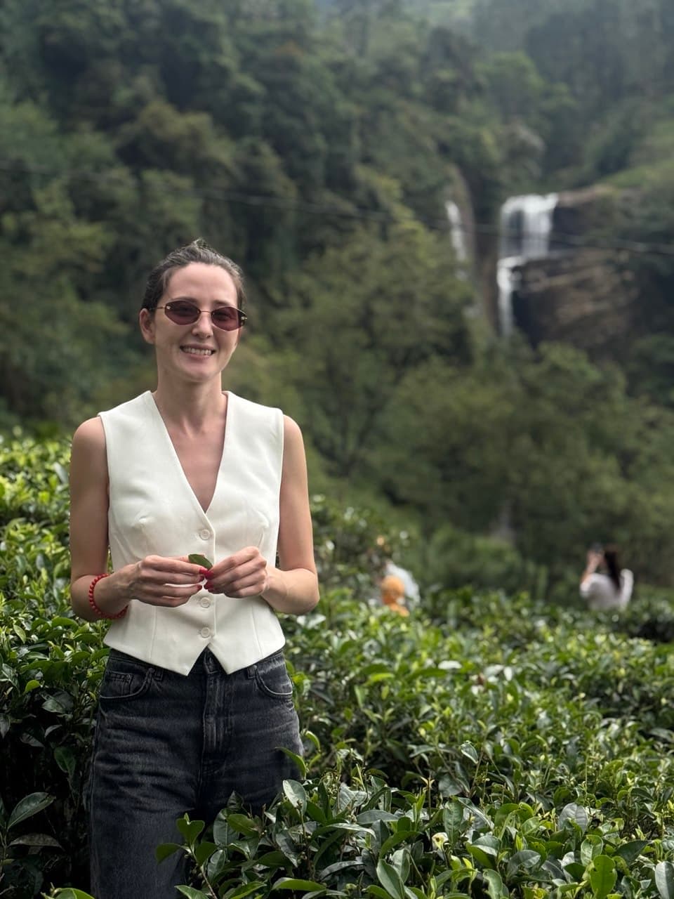Travelers enjoying a beautiful Sri Lankan destination in February