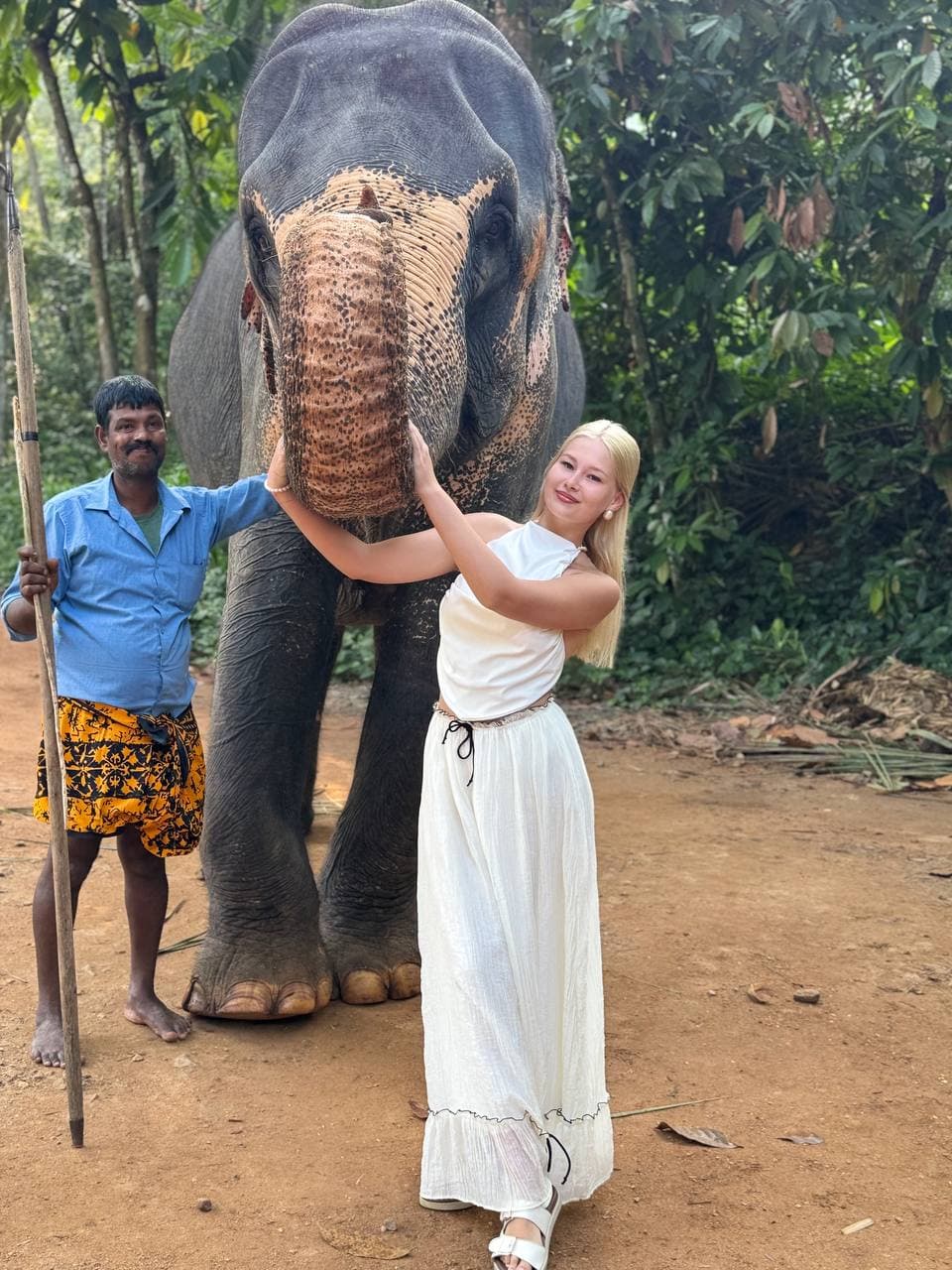 Travelers enjoying a beautiful Sri Lankan destination in March