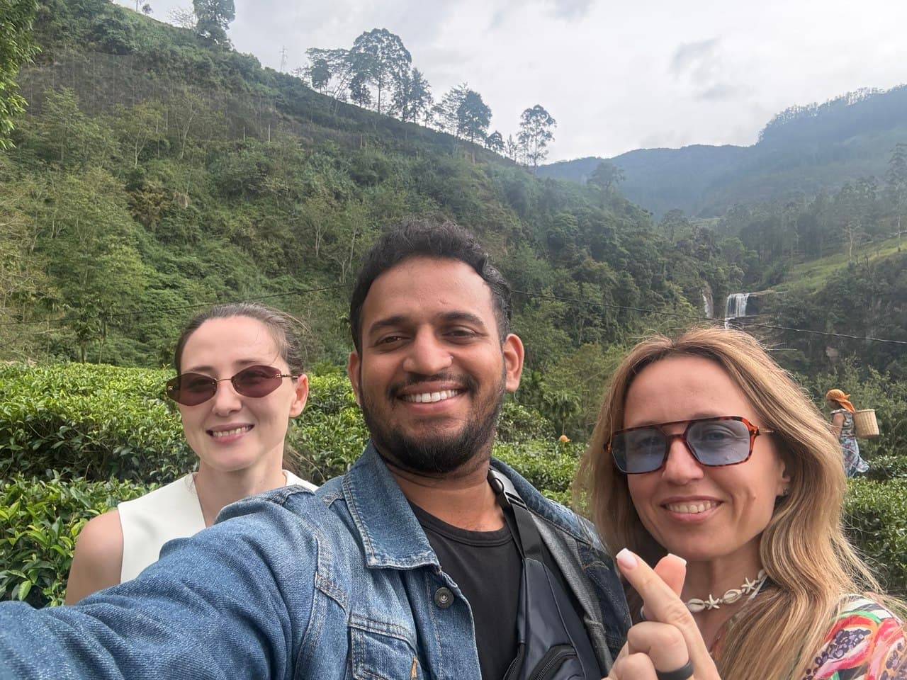 Travelers enjoying a beautiful Sri Lankan destination in February