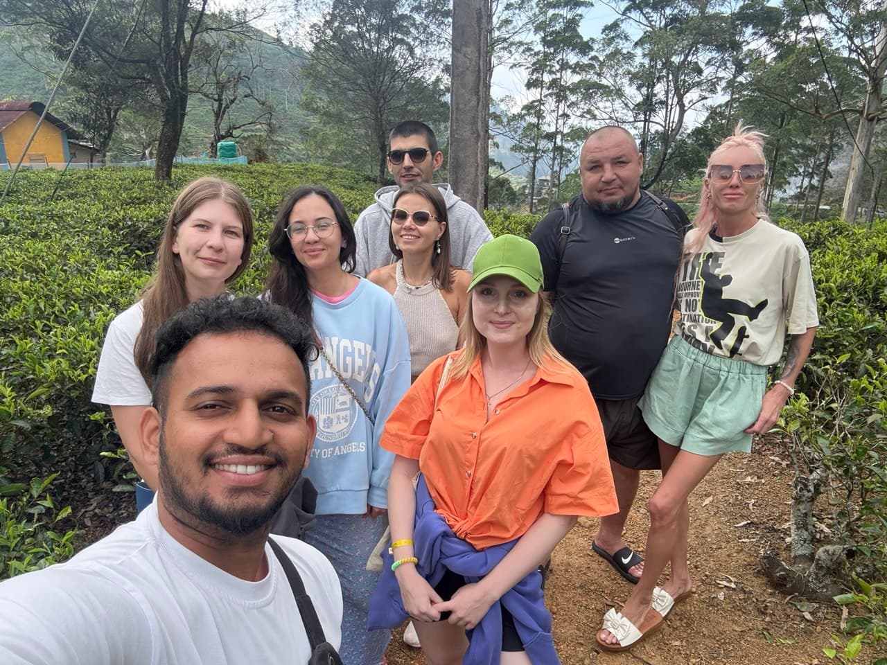 Travelers enjoying a beautiful Sri Lankan destination in February