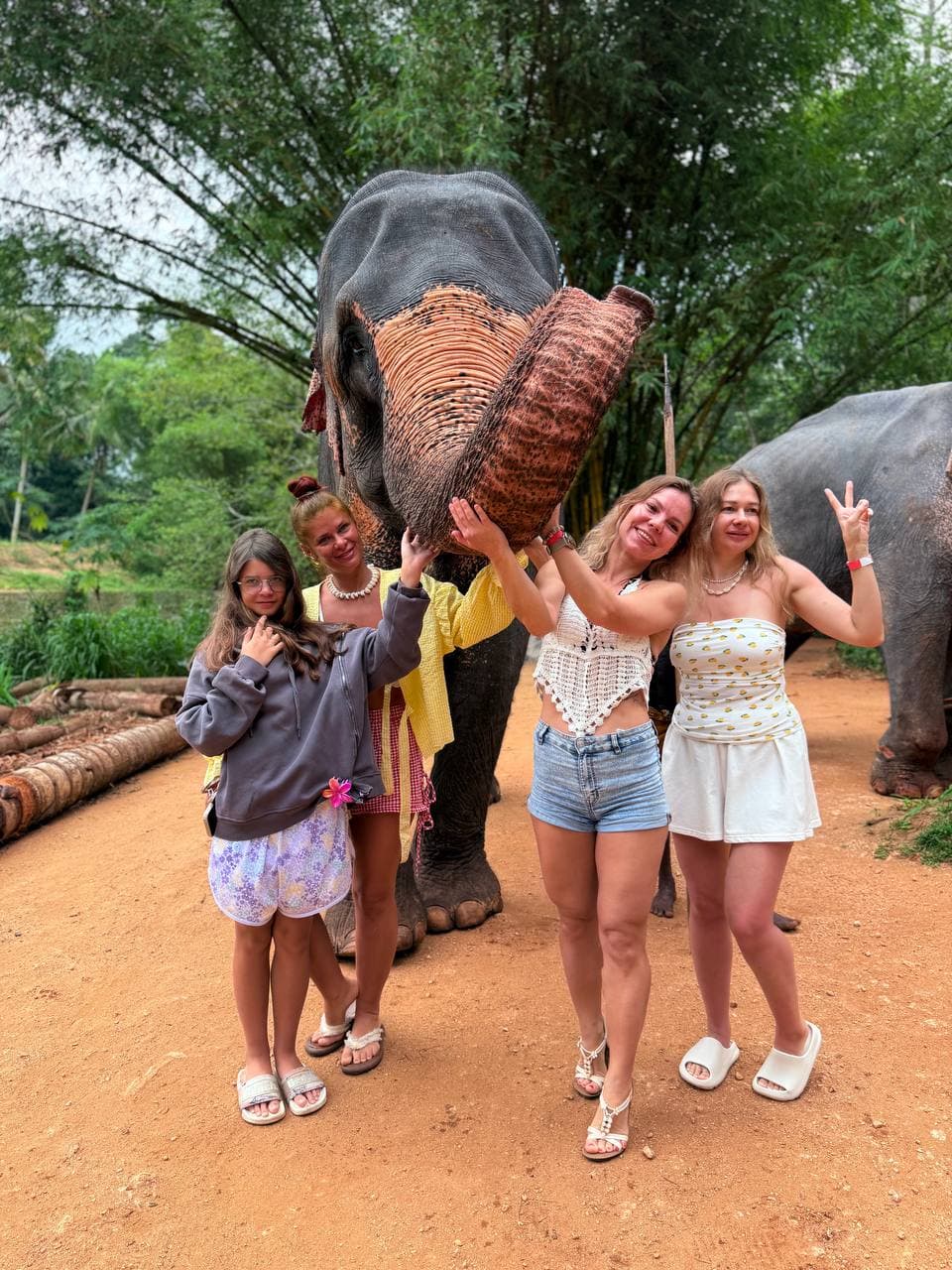 Travelers enjoying a beautiful Sri Lankan destination in February