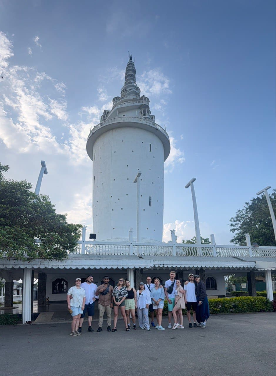 Travelers enjoying a beautiful Sri Lankan destination in March