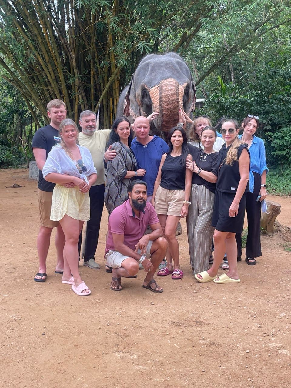 Travelers enjoying a beautiful Sri Lankan destination in February